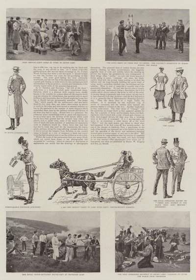 The Military Manoeuvres in Berkshire by Charles Paul Renouard